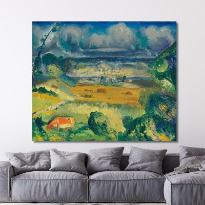 Clouds And Meadow George Wesley Bellows gwb10 canvas print 