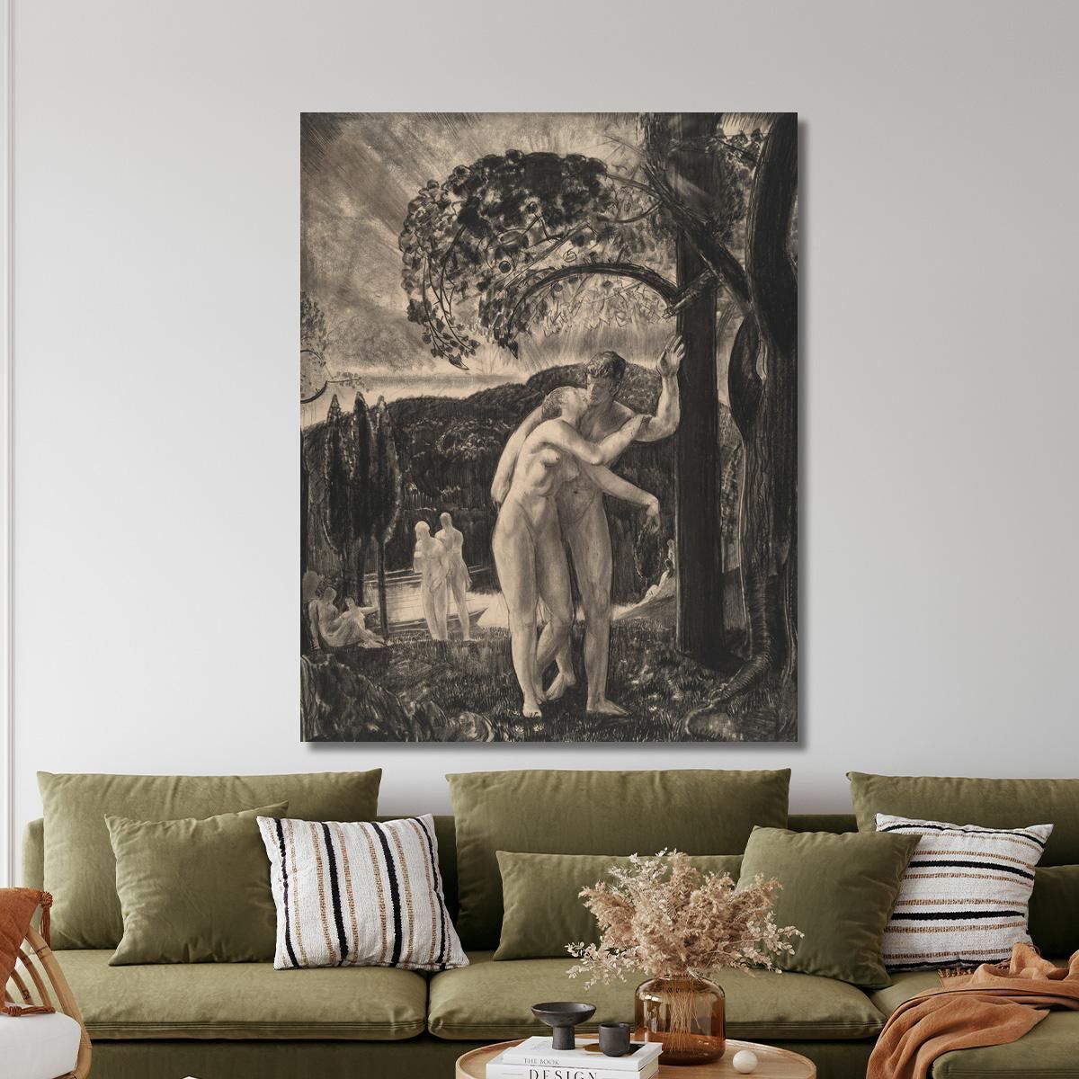 Lovers Still Whispered In The Dusk George Wesley Bellows gwb31 canvas print 
