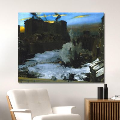 Pennsylvania Station Excavation George Wesley Bellows gwb46 canvas print 
