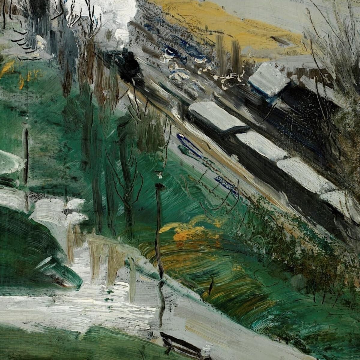 Rain On The River George Wesley Bellows gwb52 canvas print