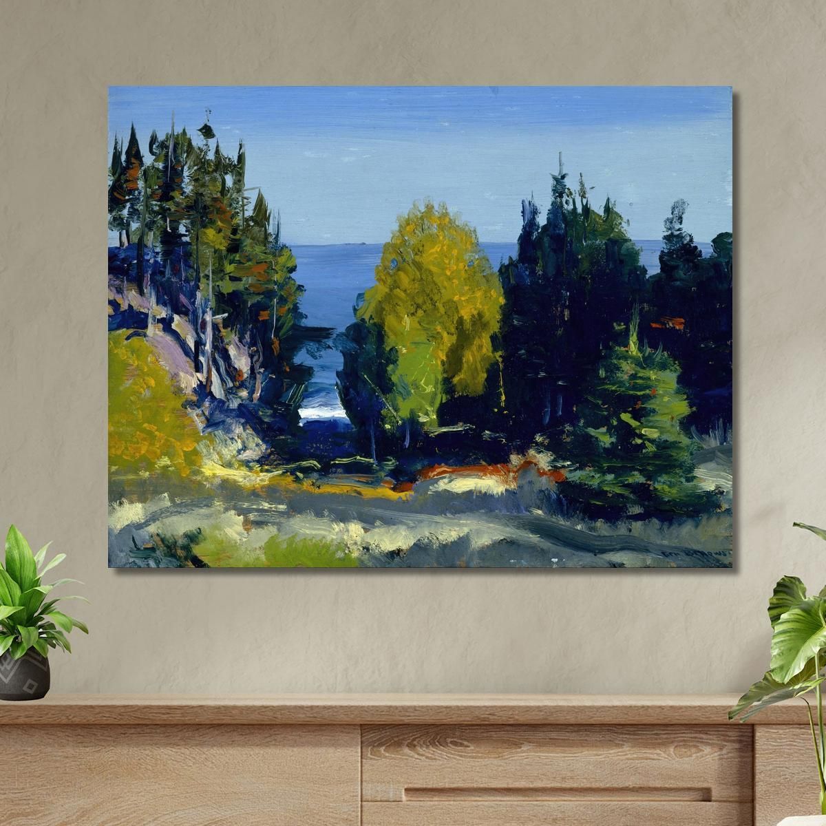 The Grove Monhegan George Wesley Bellows gwb63 canvas print 