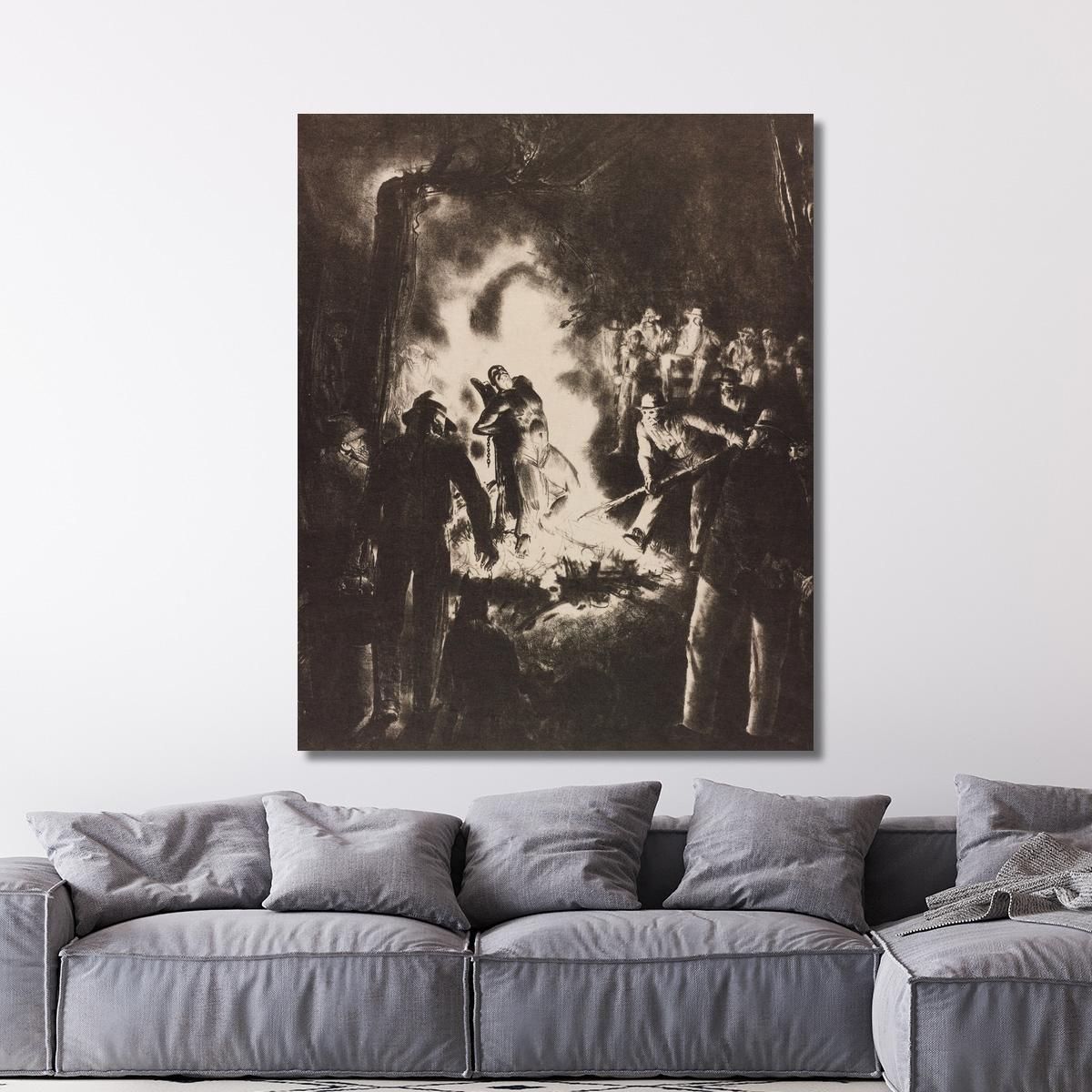 The Law Is Too Slow George Wesley Bellows gwb65 canvas print 