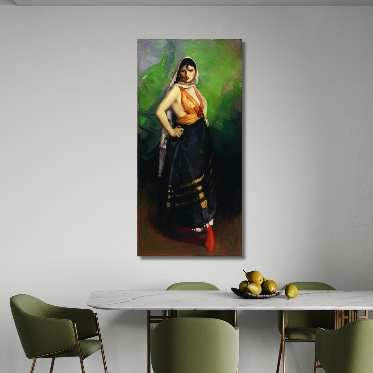 Betalo Rubino Dramatic Dancer Robert Henri rhn3 canvas print 
