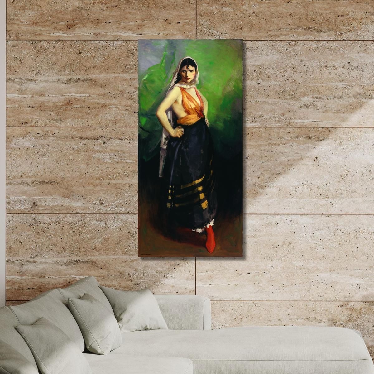 Betalo Rubino Dramatic Dancer Robert Henri rhn3 canvas print 