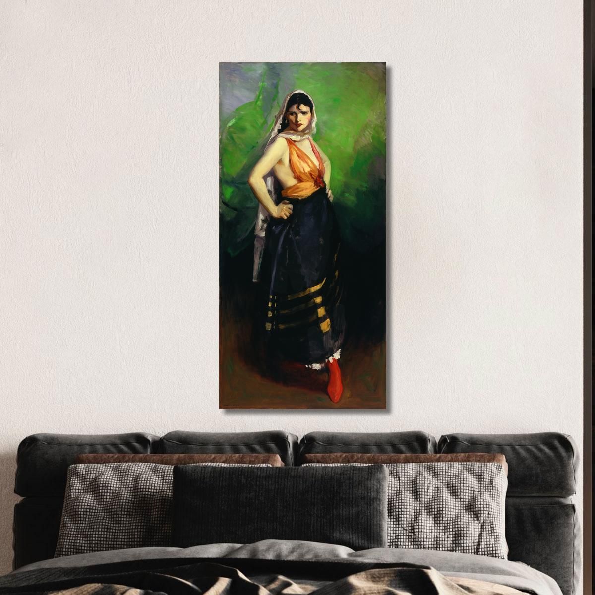 Betalo Rubino Dramatic Dancer Robert Henri rhn3 canvas print 