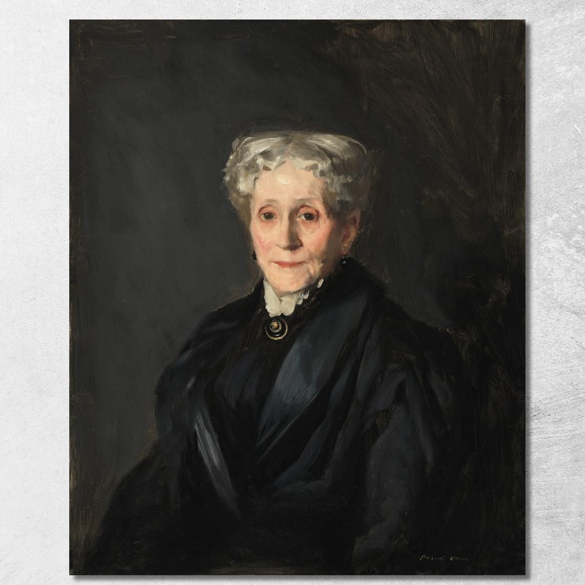 Elizabeth Virginia Lanning Bradner Smith Mrs. George Cotton Smith Robert Henri rhn19 canvas print  Elizabeth Virginia Lanning Bradner Smith Mrs. George Cotton Smith Robert Henri rhn19 canvas print