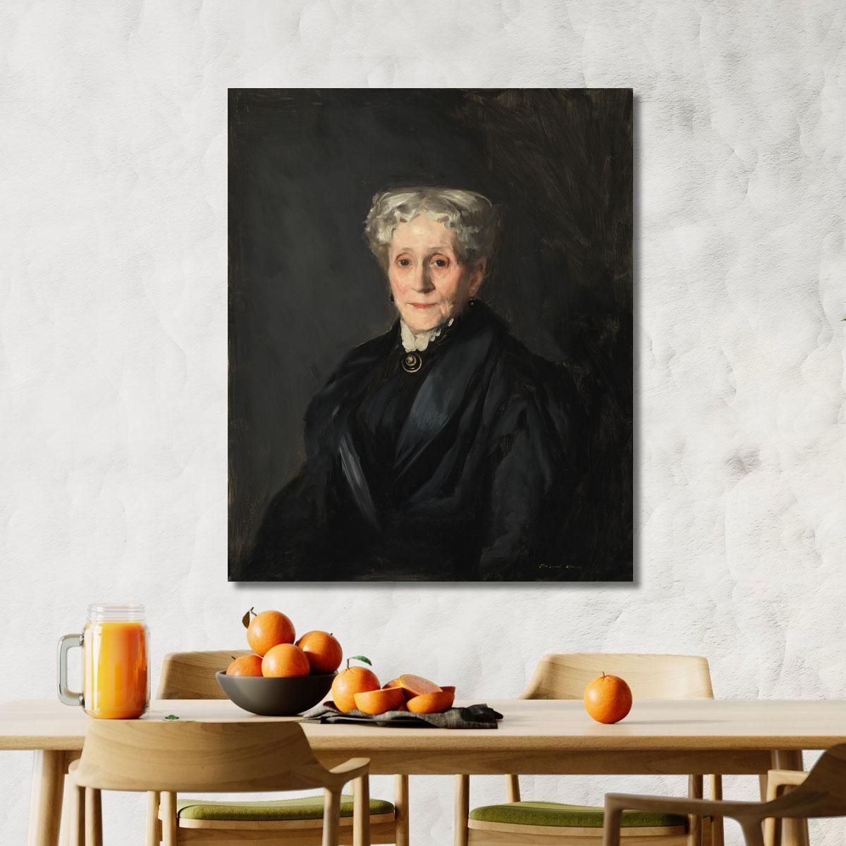 Elizabeth Virginia Lanning Bradner Smith Mrs. George Cotton Smith Robert Henri rhn19 canvas print