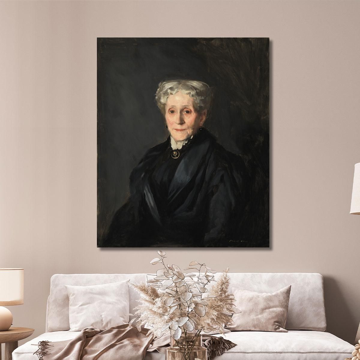 Elizabeth Virginia Lanning Bradner Smith Mrs. George Cotton Smith Robert Henri rhn19 canvas print