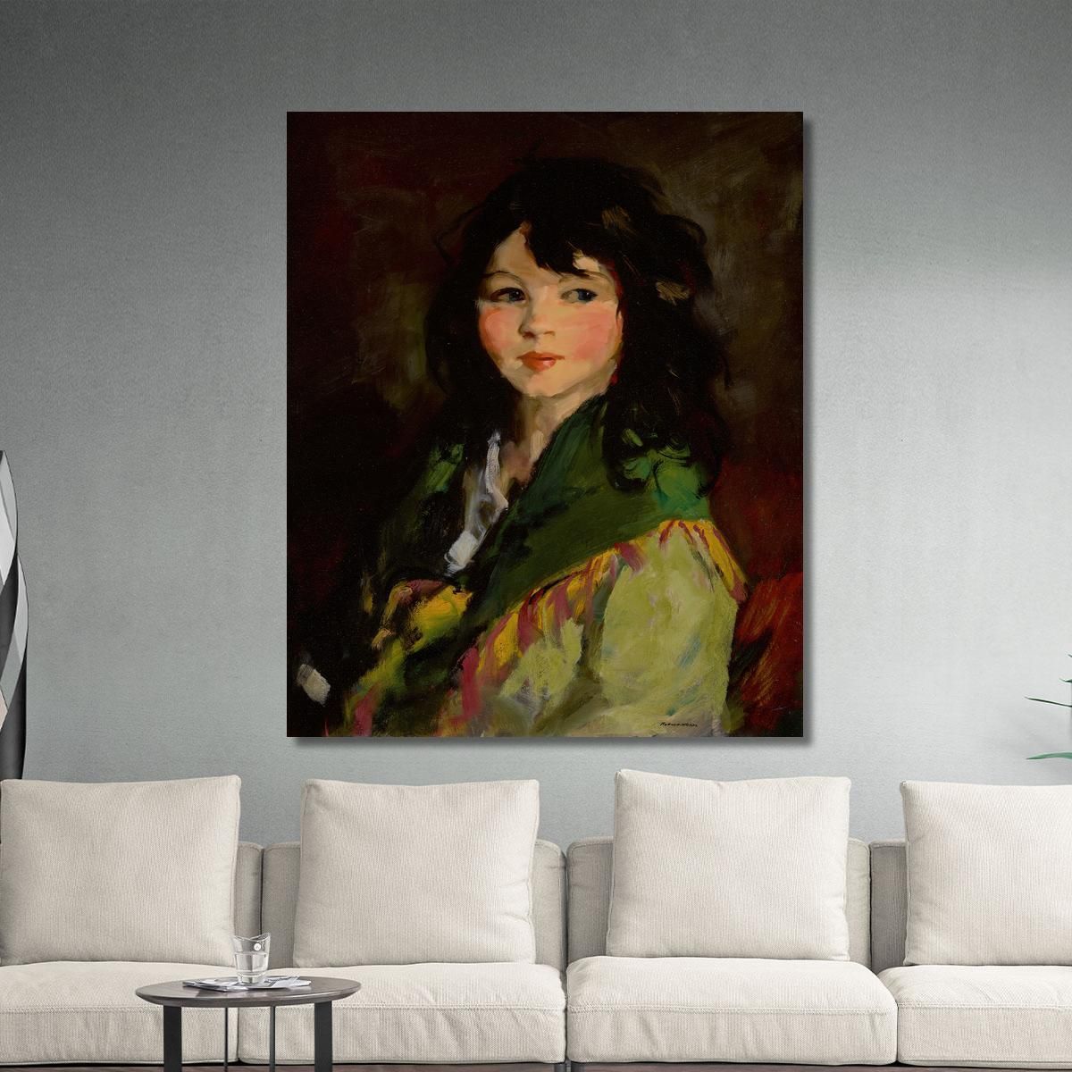 Francine Lovey' Robert Henri rhn21 canvas print 