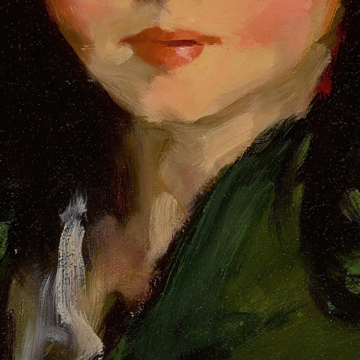 Francine Lovey' Robert Henri rhn21 canvas print