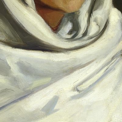 Indian Girl In White Blanket Robert Henri rhn29 canvas print