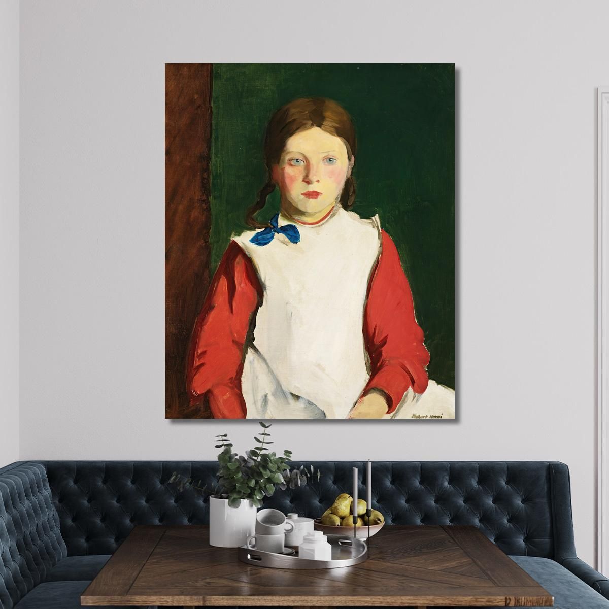 Little Irish Girl Robert Henri rhn36 canvas print 