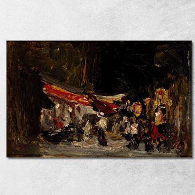 Night On Boardwalk Robert Henri rhn49 canvas print 