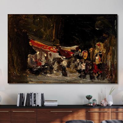 Night On Boardwalk Robert Henri rhn49 canvas print 