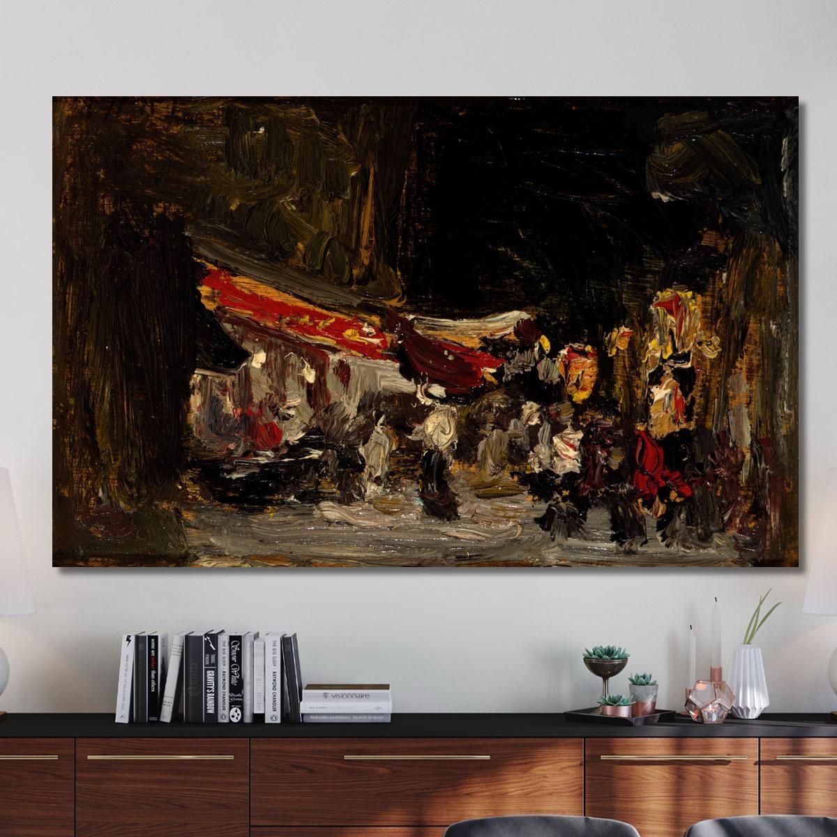 Night On Boardwalk Robert Henri rhn49 canvas print 