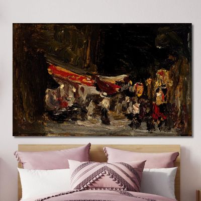 Night On Boardwalk Robert Henri rhn49 canvas print 