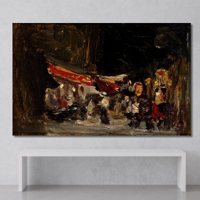 Night On Boardwalk Robert Henri rhn49 canvas print 