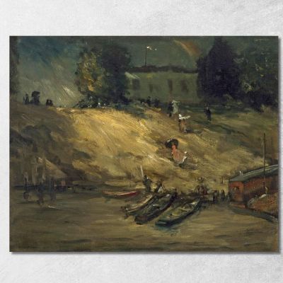 Sudden Shower Robert Henri rhn64 canvas print 