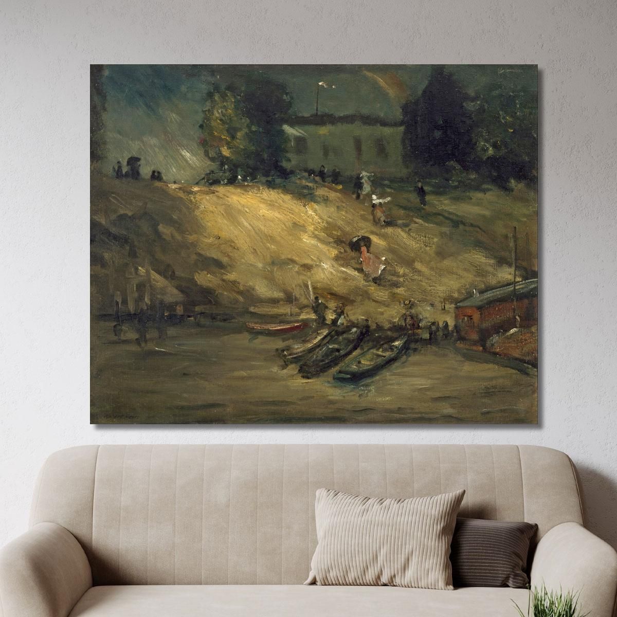Sudden Shower Robert Henri rhn64 canvas print 