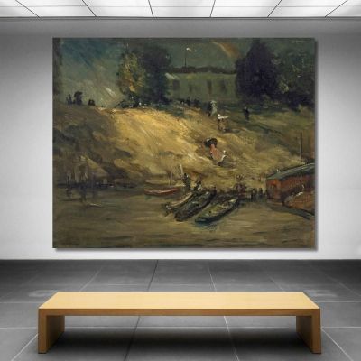 Sudden Shower Robert Henri rhn64 canvas print 