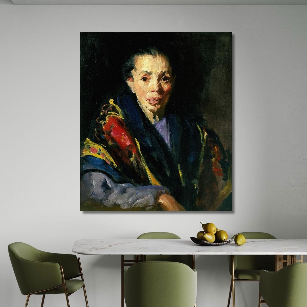 The Old Model Old Spanish Woman Robert Henri rhn69 canvas print 