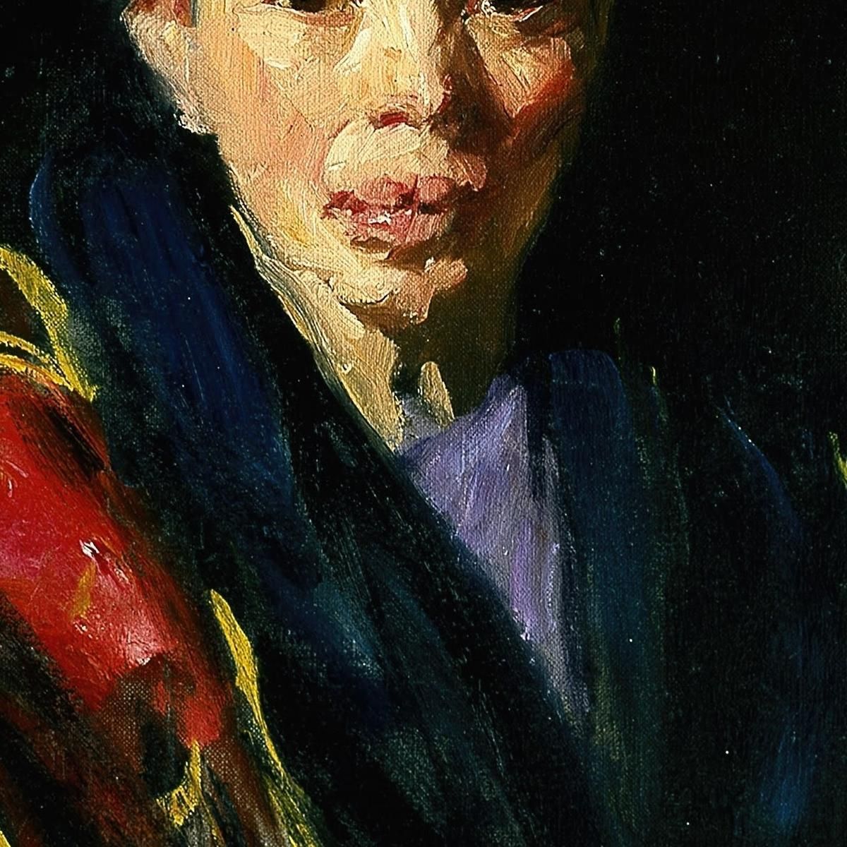 The Old Model Old Spanish Woman Robert Henri rhn69 canvas print