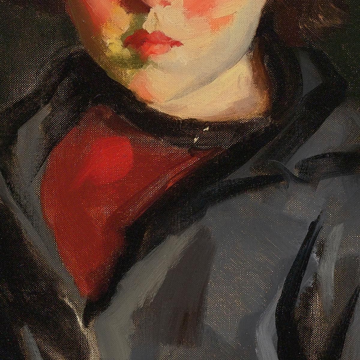 Untitled [Alanna] Robert Henri rhn72 canvas print