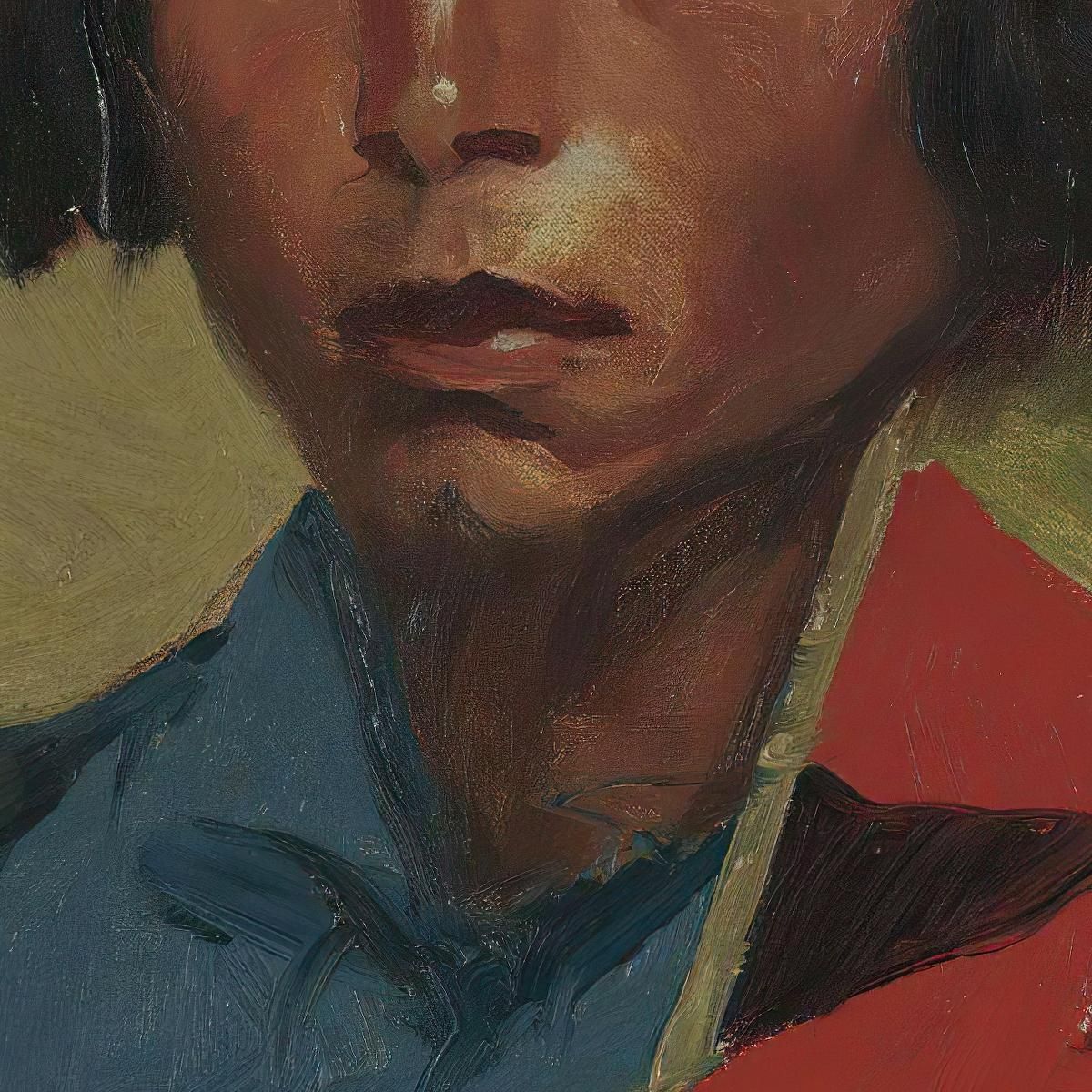 Young Buck Of The Tesuque Pueblo Robert Henri rhn74 canvas print