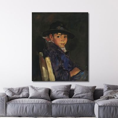 Young Sport Francisco Robert Henri, rhn75 canvas print