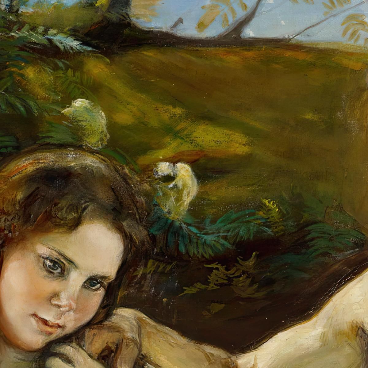 Adam And Eve Magnus Enckell mek1 canvas print