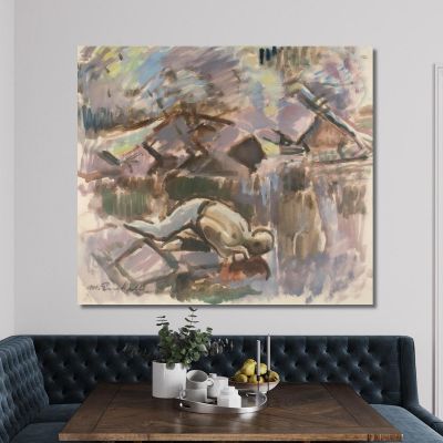 At The Spring Magnus Enckell mek2 canvas print 