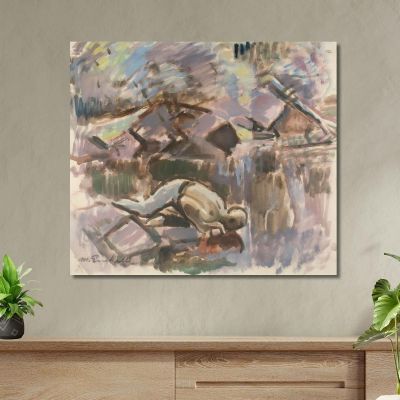 At The Spring Magnus Enckell mek2 canvas print 