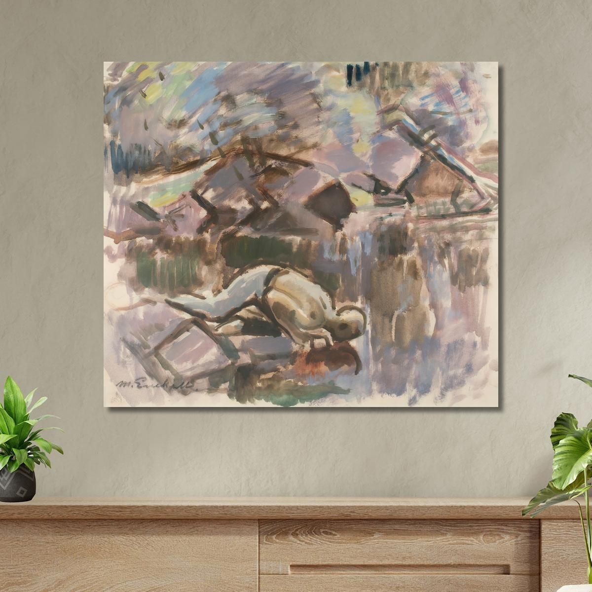 At The Spring Magnus Enckell mek2 canvas print 