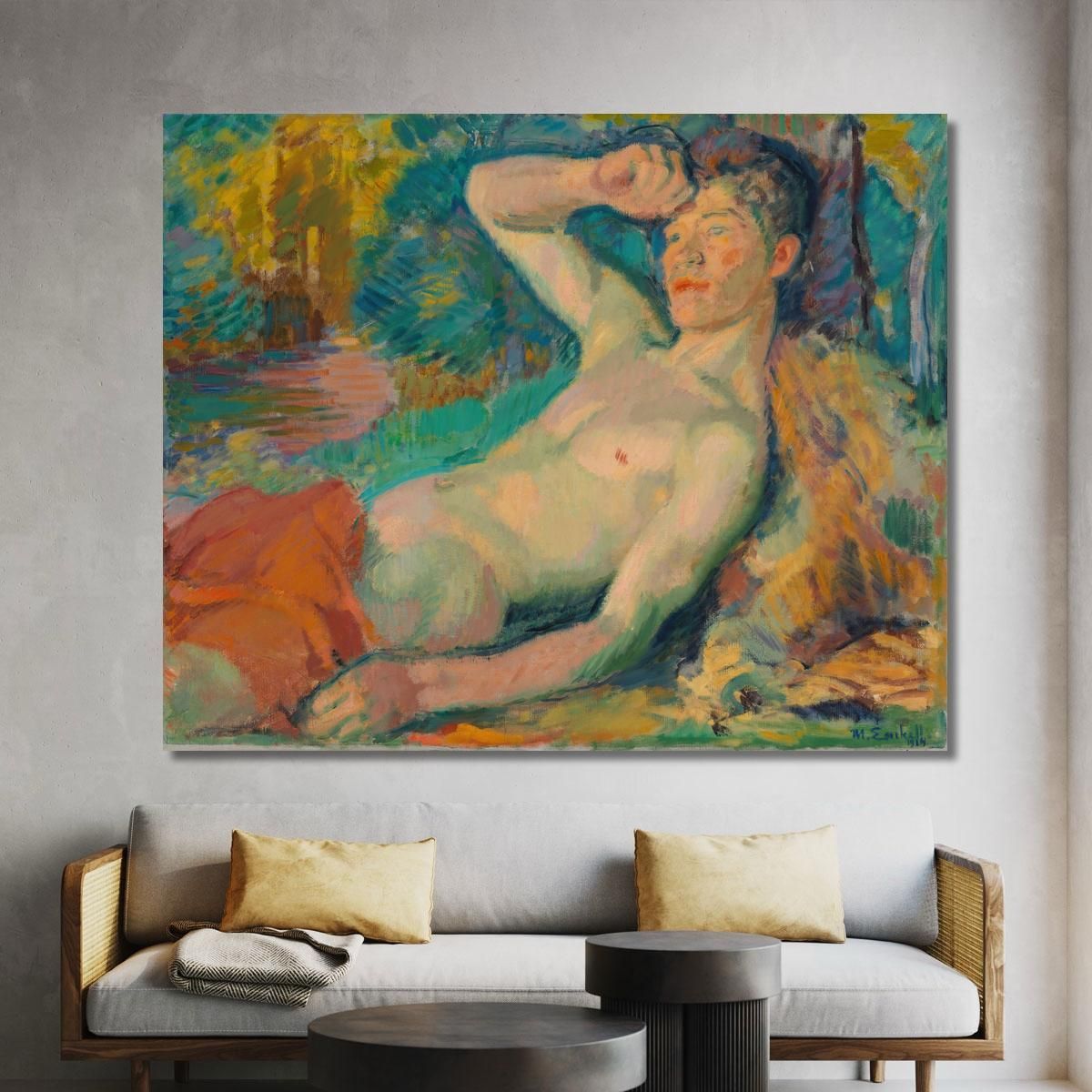 Awakening Faun Magnus Enckell mek3 canvas print 