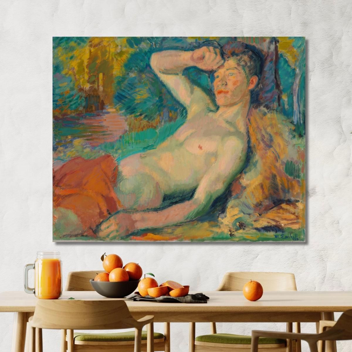 Awakening Faun Magnus Enckell mek3 canvas print 