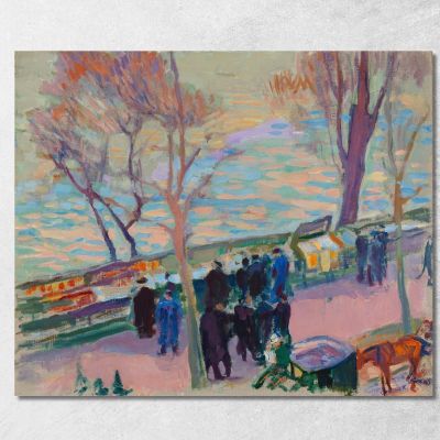 Banks Of The Seine Magnus Enckell mek5 canvas print 