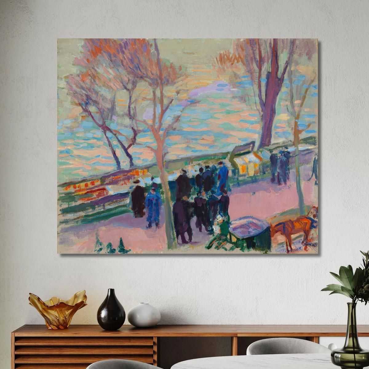 Banks Of The Seine Magnus Enckell mek5 canvas print 