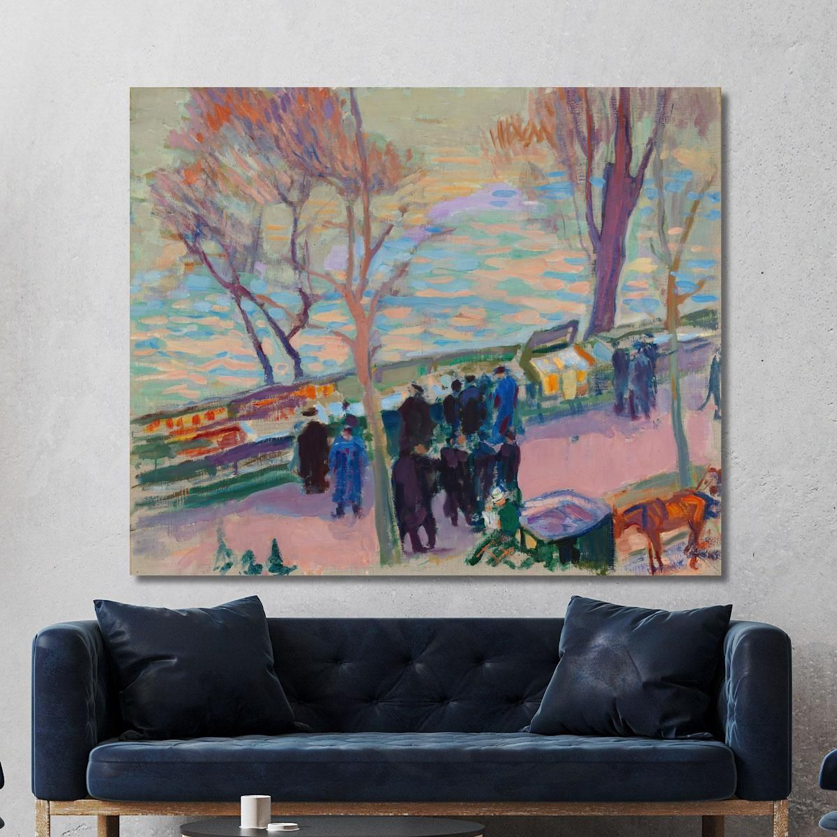 Banks Of The Seine Magnus Enckell mek5 canvas print 