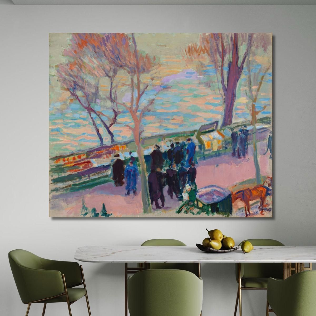 Banks Of The Seine Magnus Enckell mek5 canvas print 