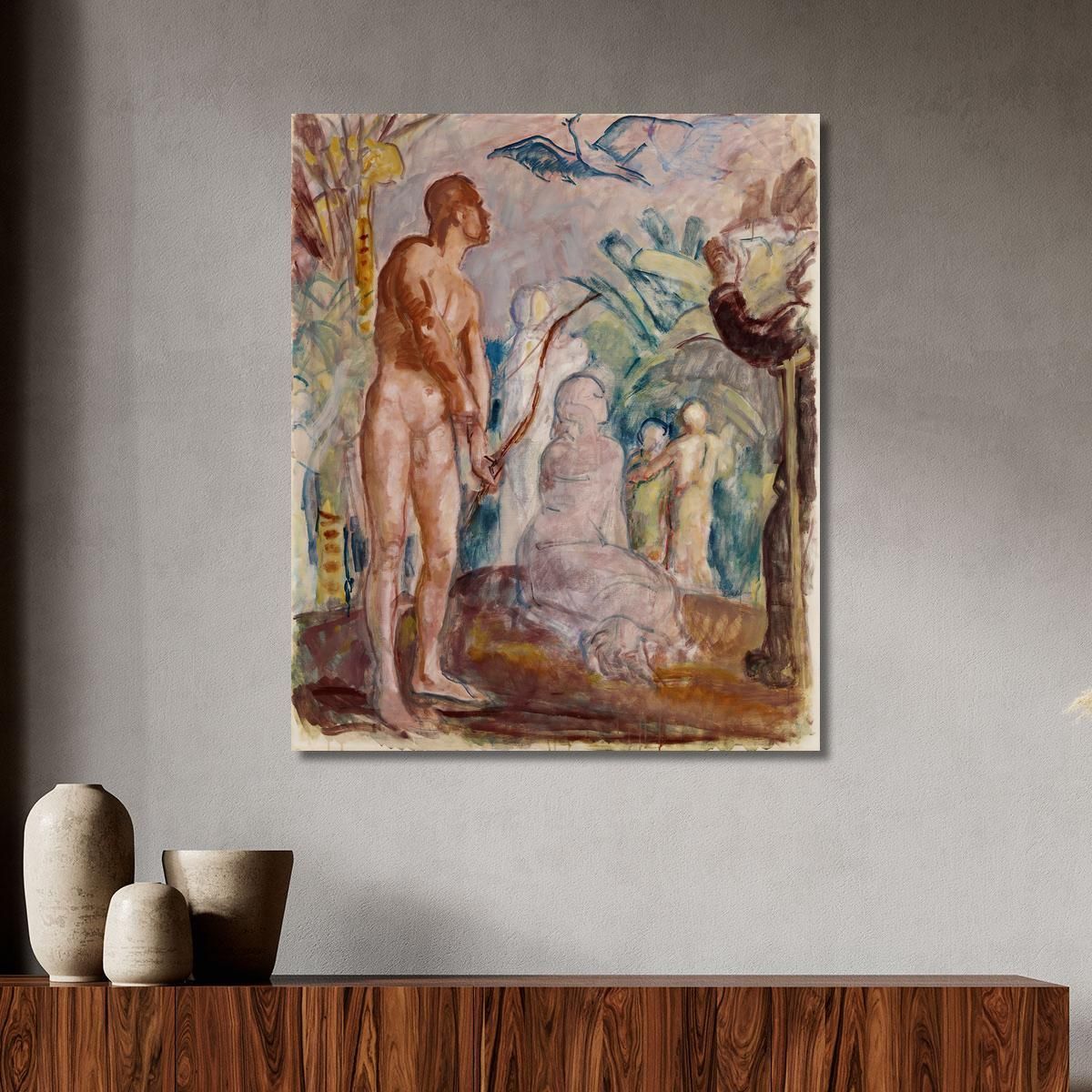 Bird Of Paradise Sketch Magnus Enckell mek7 canvas print 