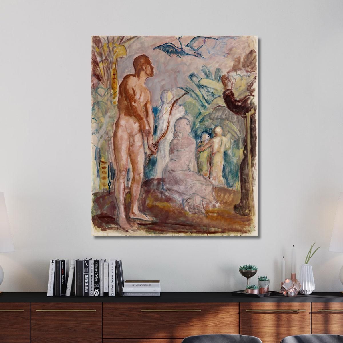 Bird Of Paradise Sketch Magnus Enckell mek7 canvas print 