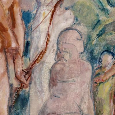 Bird Of Paradise Sketch Magnus Enckell mek7 canvas print