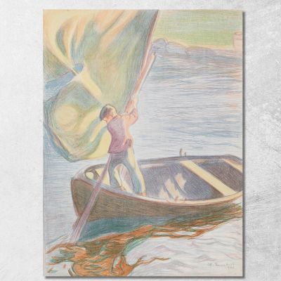 Boy And Sail 2 Magnus Enckell mek8 canvas print 