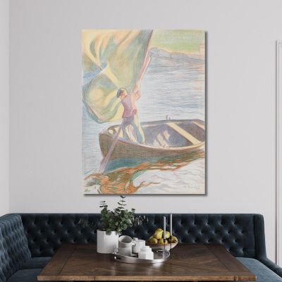 Boy And Sail 2 Magnus Enckell mek8 canvas print 