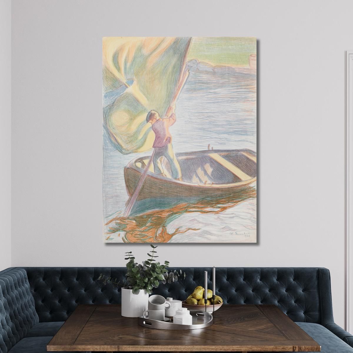 Boy And Sail 2 Magnus Enckell mek8 canvas print 