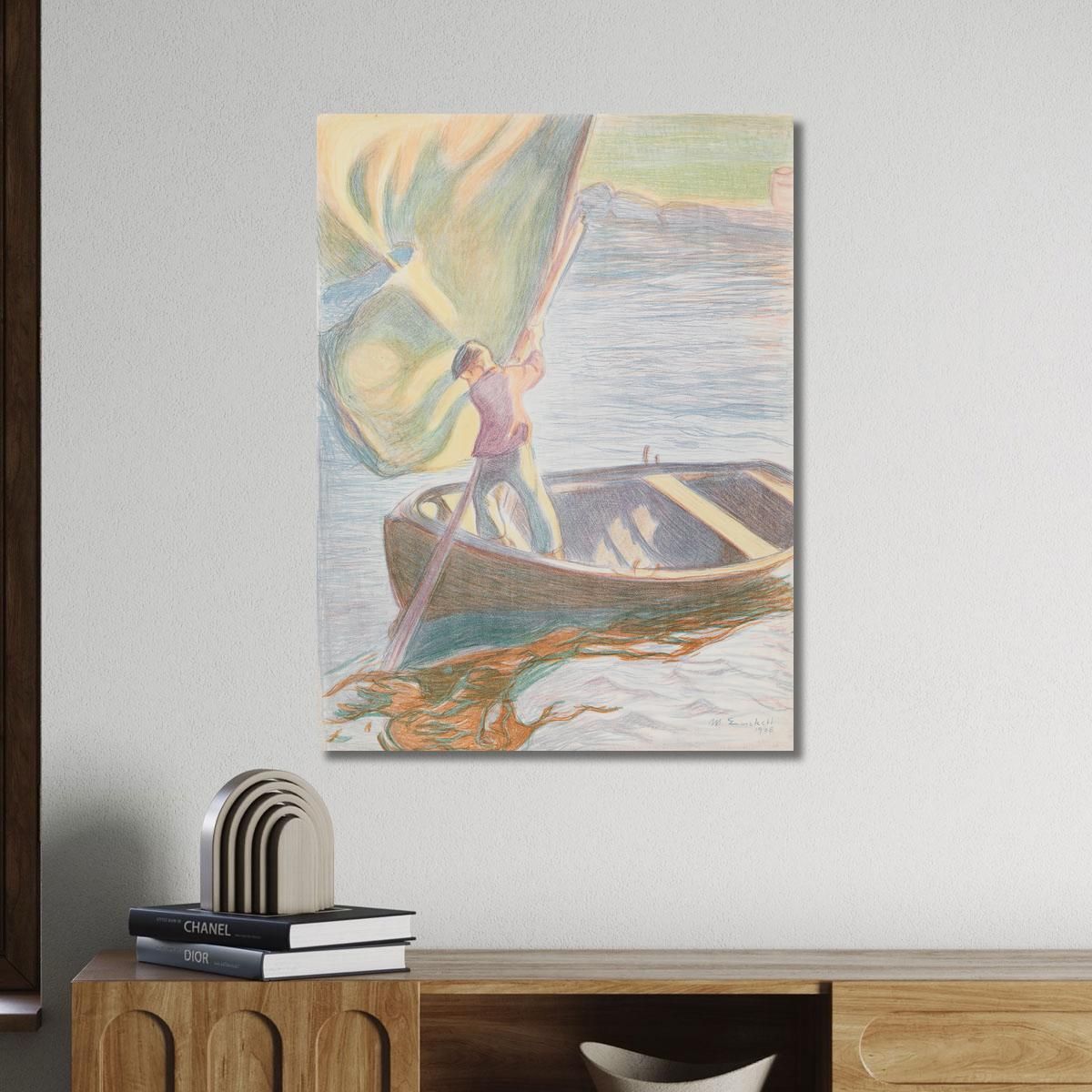 Boy And Sail 2 Magnus Enckell mek8 canvas print 
