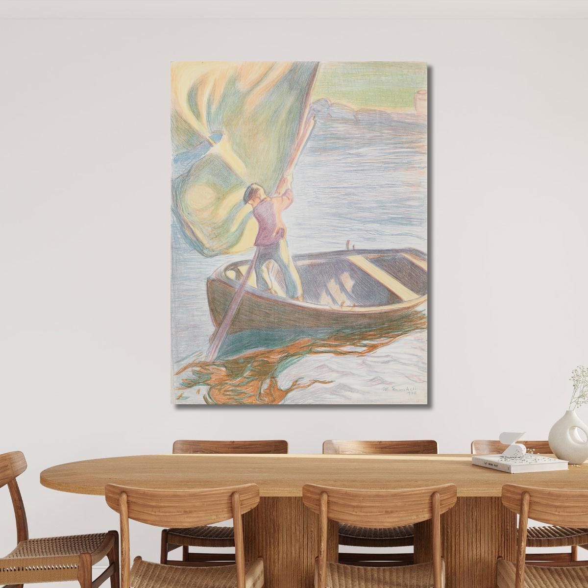 Boy And Sail 2 Magnus Enckell mek8 canvas print 