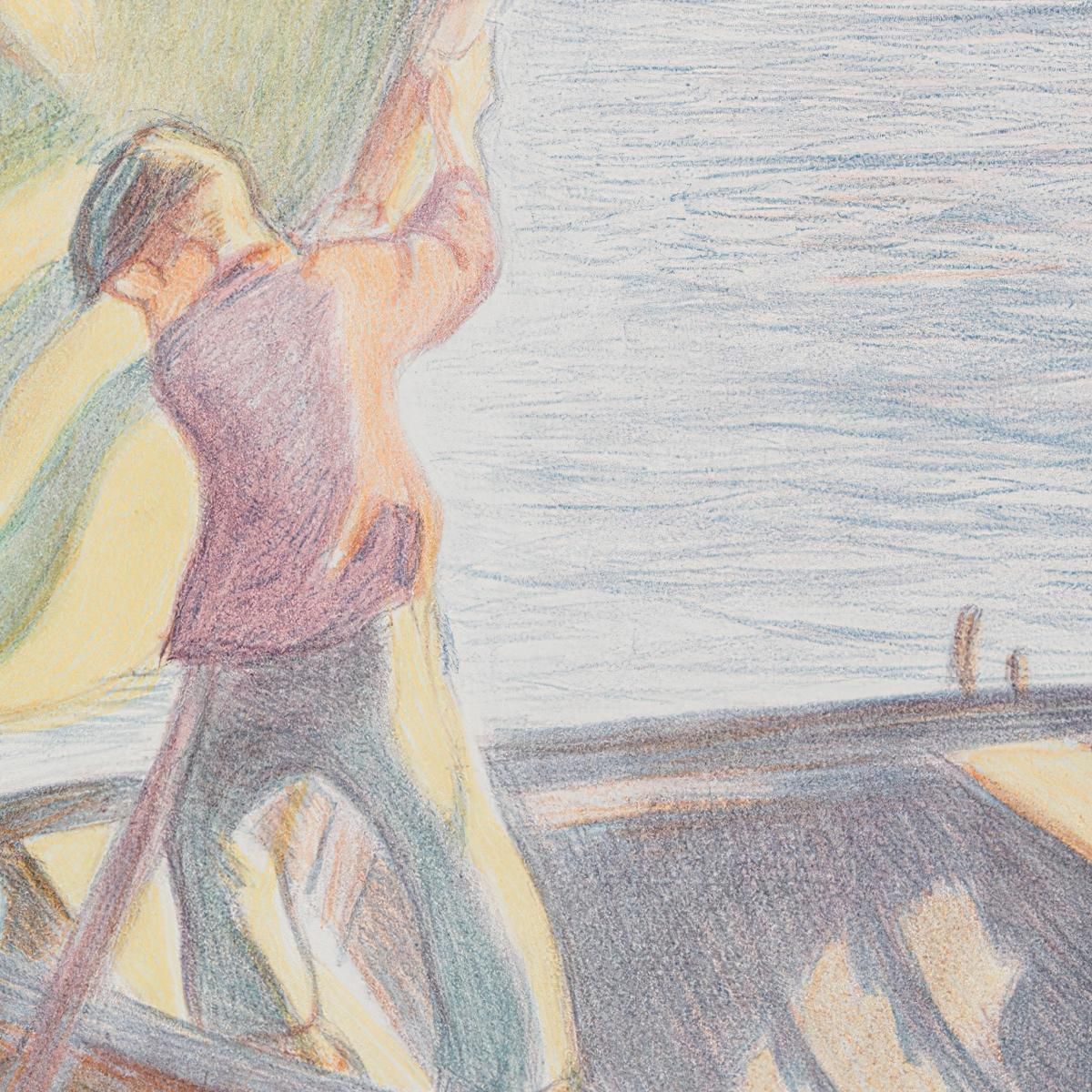Boy And Sail 2 Magnus Enckell mek8 canvas print