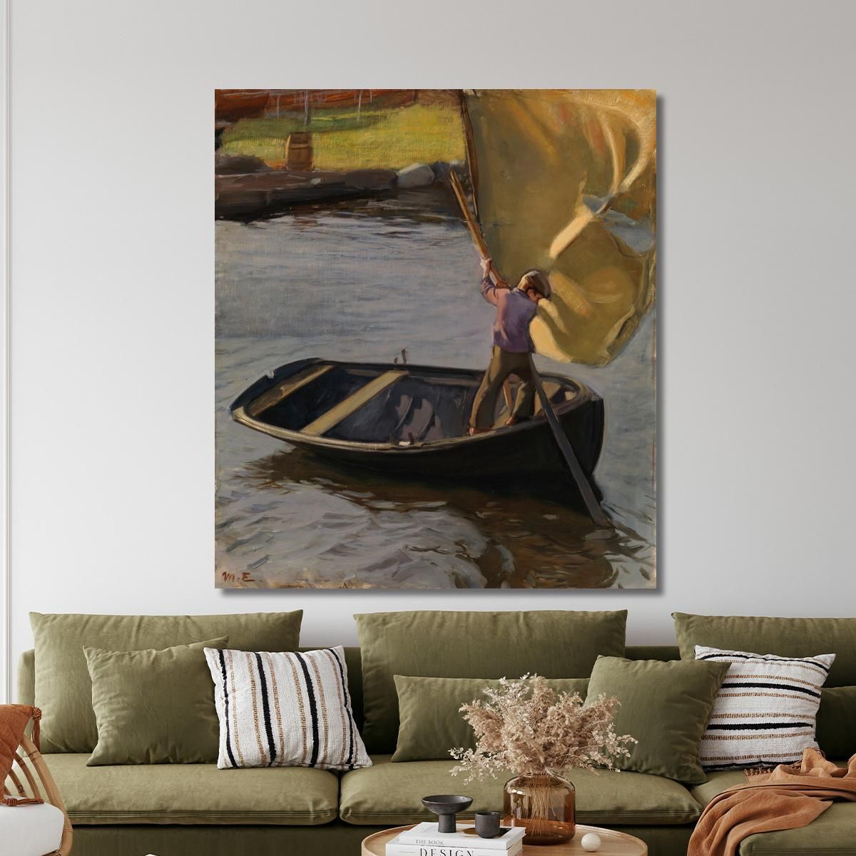 Boy And Sail Magnus Enckell mek9 canvas print 