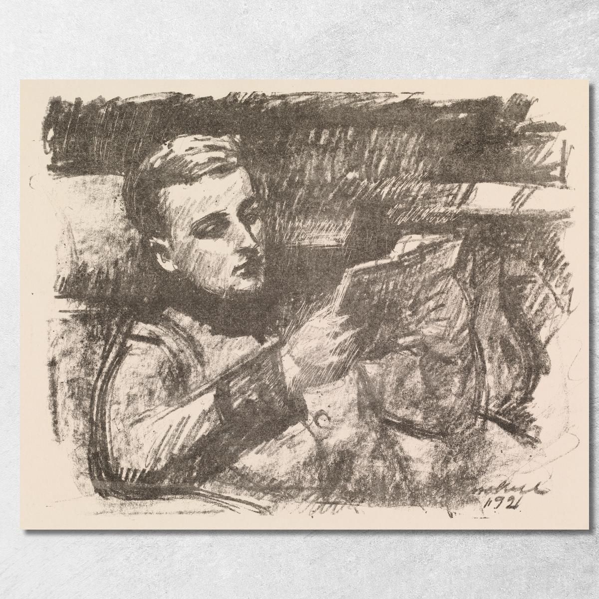 Boy Reading Jorgen Enckell Magnus Enckell mek10 canvas print Boy Reading Jorgen Enckell Magnus Enckell mek10 canvas print